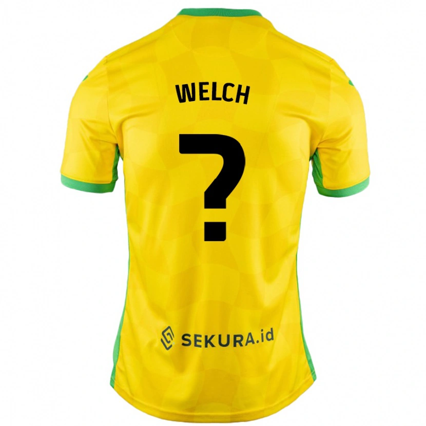 Danxen Men Finley Welch #0 Yellow Green Home Jersey 2024/25 T-Shirt