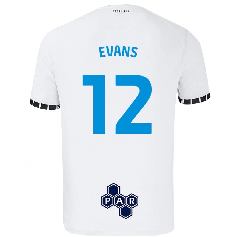 Danxen Men Ched Evans #12 White Home Jersey 2024/25 T-Shirt