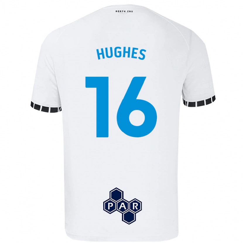 Danxen Men Andrew Hughes #16 White Home Jersey 2024/25 T-Shirt