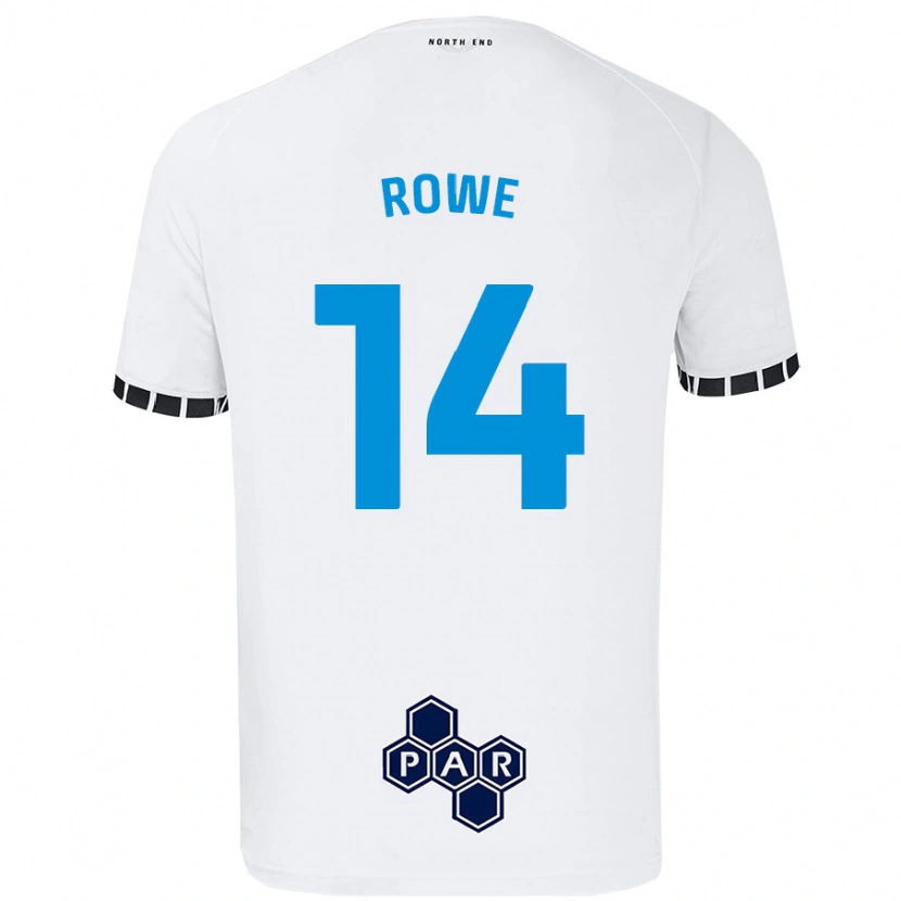 Danxen Men Sasha Rowe #14 White Home Jersey 2024/25 T-Shirt