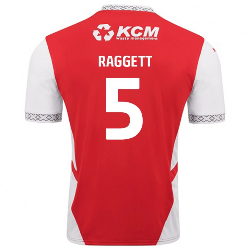 Danxen Men Sean Raggett #5 Red White Home Jersey 2024/25 T-Shirt