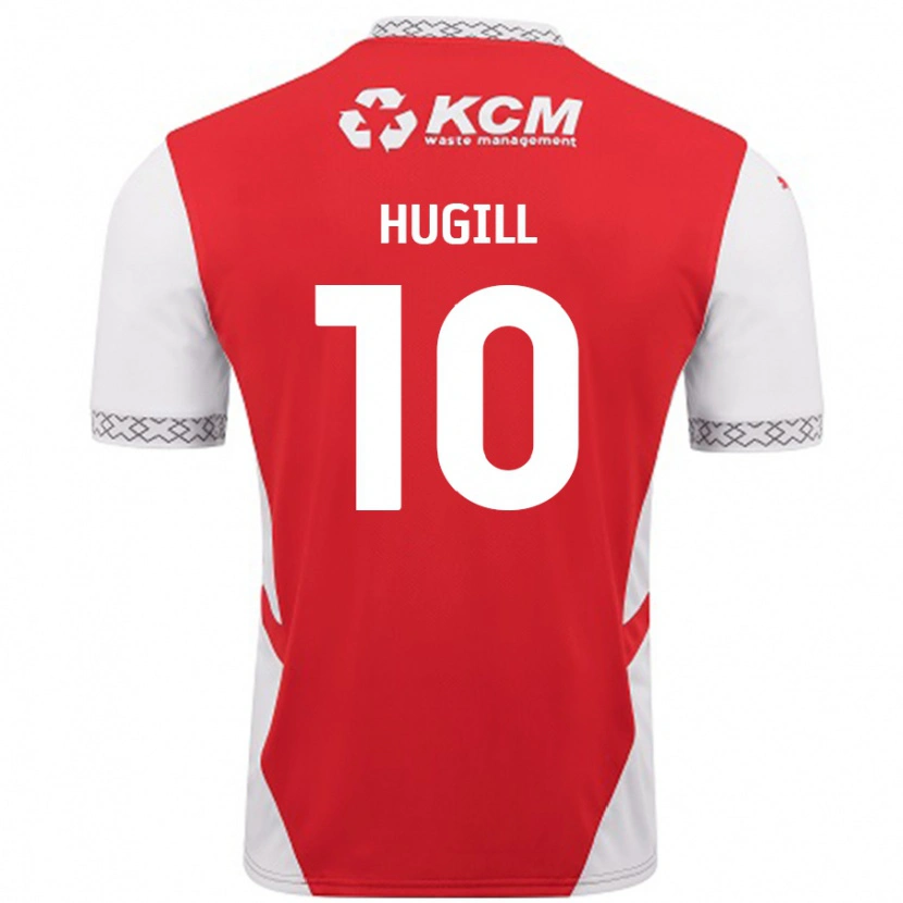 Danxen Men Jordan Hugill #10 Red White Home Jersey 2024/25 T-Shirt