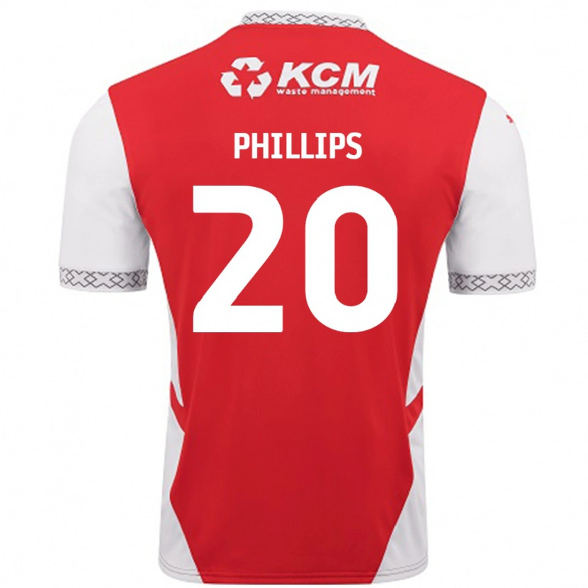 Danxen Men Dillon Phillips #20 Red White Home Jersey 2024/25 T-Shirt