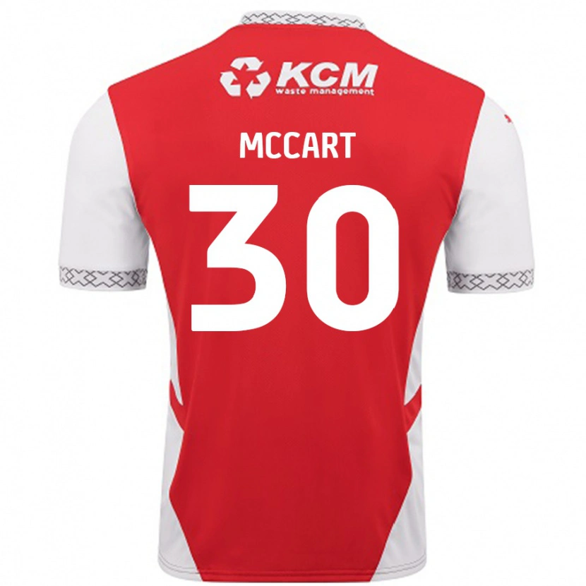 Danxen Men Jamie Mccart #30 Red White Home Jersey 2024/25 T-Shirt