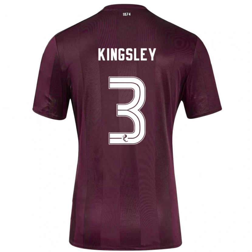 Danxen Men Stephen Kingsley #3 Burgundy Home Jersey 2024/25 T-Shirt