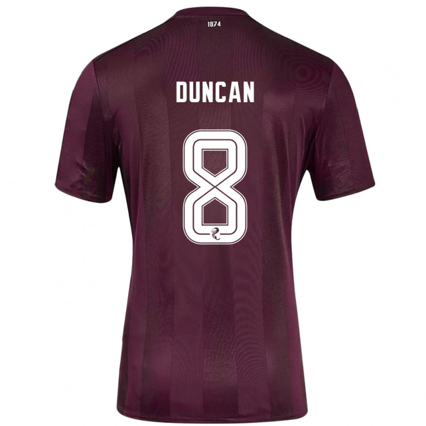 Danxen Men Ryan Duncan #8 Burgundy Home Jersey 2024/25 T-Shirt