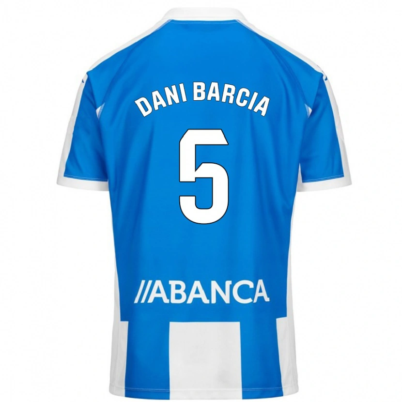 Danxen Men Dani Barcia #5 Blue White Home Jersey 2024/25 T-Shirt