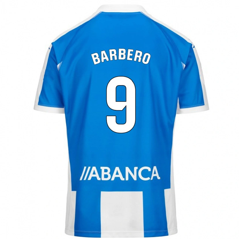 Danxen Men Iván Barbero #9 Blue White Home Jersey 2024/25 T-Shirt