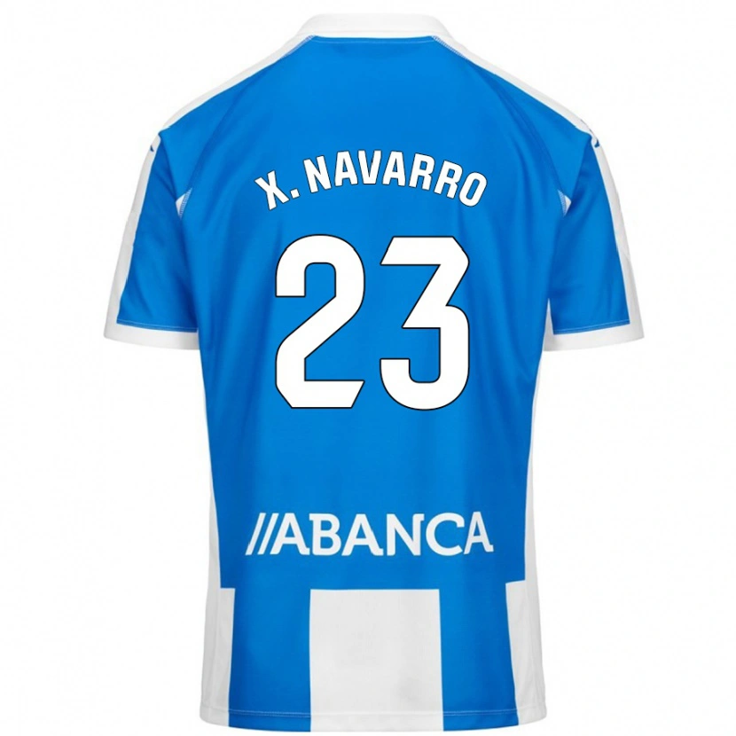 Danxen Men Ximo Navarro #23 Blue White Home Jersey 2024/25 T-Shirt