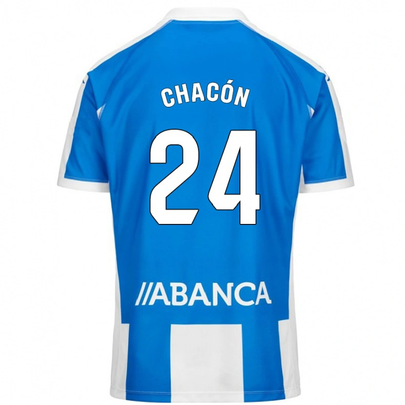 Danxen Men Luis Chacón #24 Blue White Home Jersey 2024/25 T-Shirt