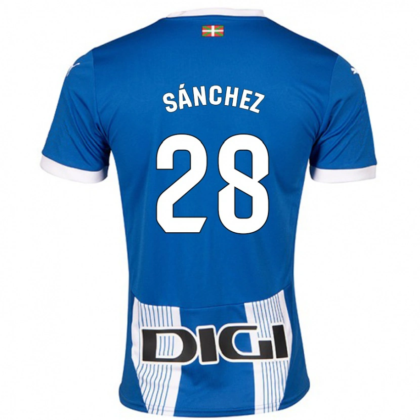 Danxen Men Ander Sánchez #28 Blue Home Jersey 2024/25 T-Shirt