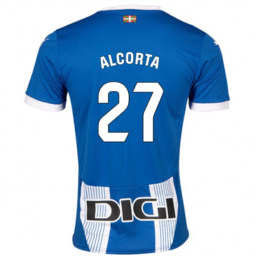 Danxen Men Alaitz Alcorta #27 Blue Home Jersey 2024/25 T-Shirt