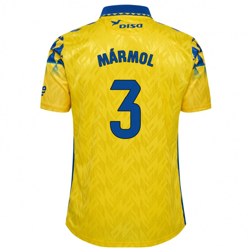 Danxen Men Mika Mármol #3 Yellow Blue Home Jersey 2024/25 T-Shirt