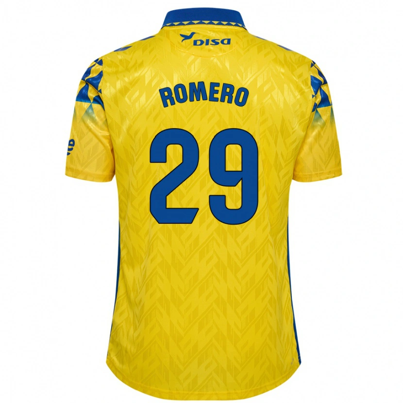 Danxen Men Elías Romero #29 Yellow Blue Home Jersey 2024/25 T-Shirt