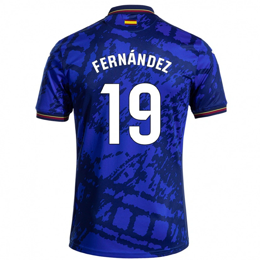 Danxen Men Ismael Fernández #19 Darker Blue Home Jersey 2024/25 T-Shirt