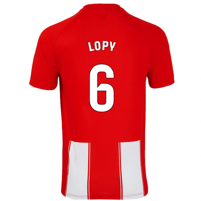 Danxen Men Dion Lopy #6 Red White Home Jersey 2024/25 T-Shirt