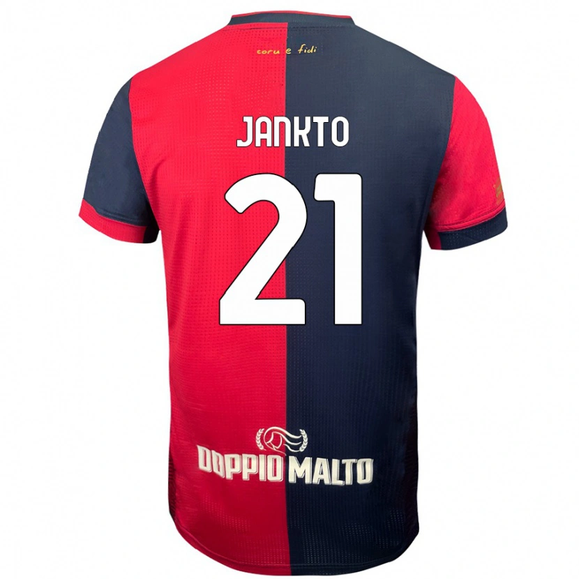 Danxen Men Jakub Jankto #21 Red Darker Blue Home Jersey 2024/25 T-Shirt