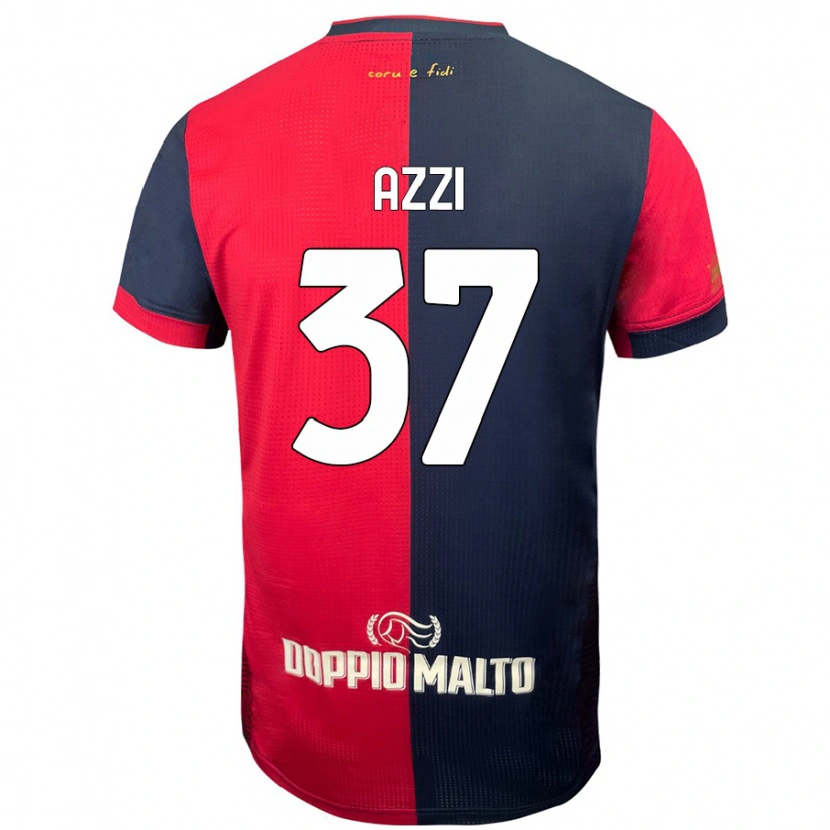 Danxen Men Paulo Azzi #37 Red Darker Blue Home Jersey 2024/25 T-Shirt