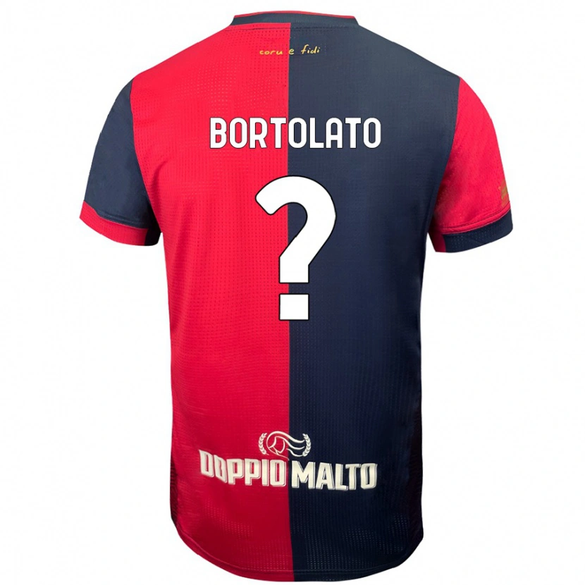 Danxen Men Filippo Bortolato #0 Red Darker Blue Home Jersey 2024/25 T-Shirt