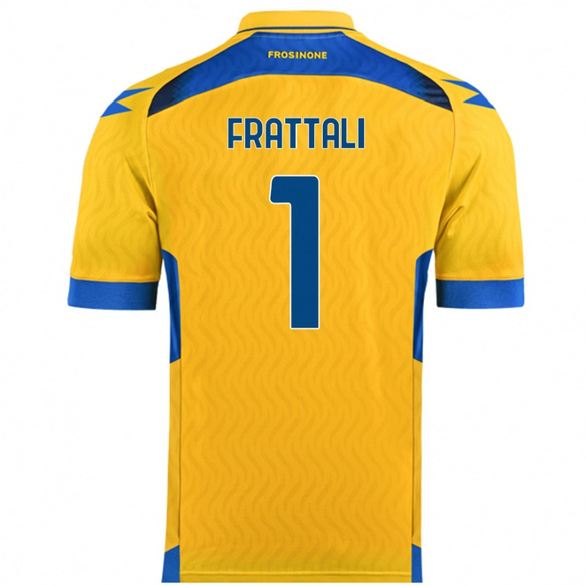 Danxen Men Pierluigi Frattali #1 Yellow Home Jersey 2024/25 T-Shirt