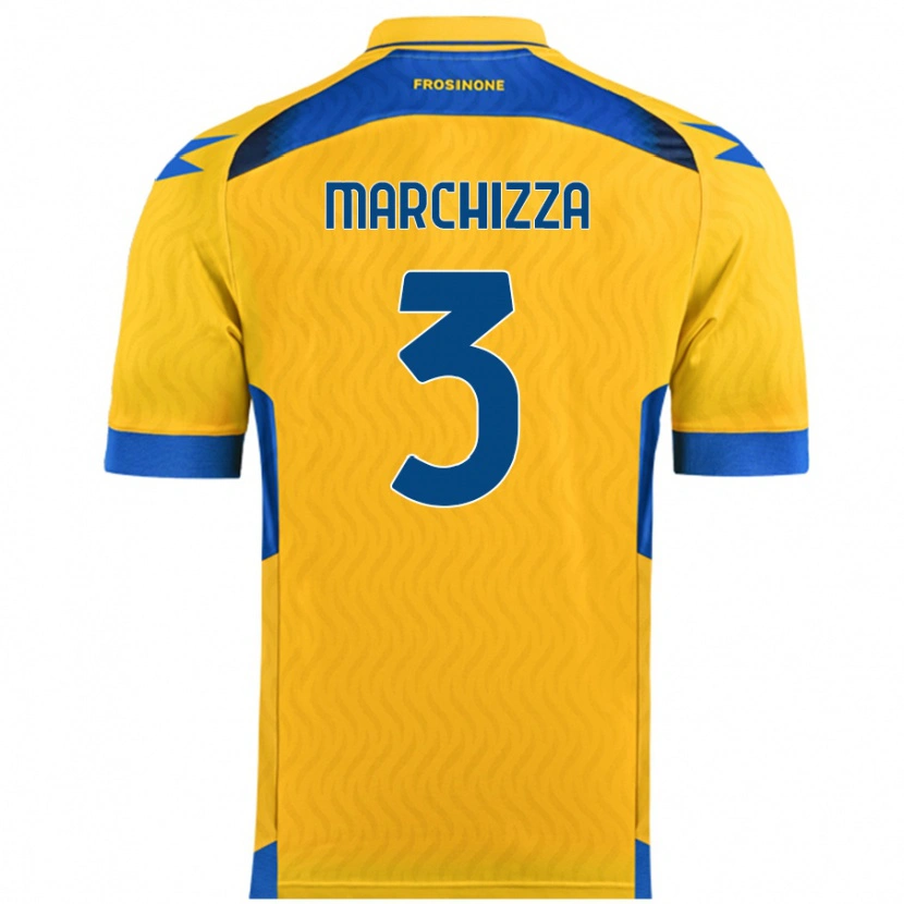 Danxen Men Riccardo Marchizza #3 Yellow Home Jersey 2024/25 T-Shirt