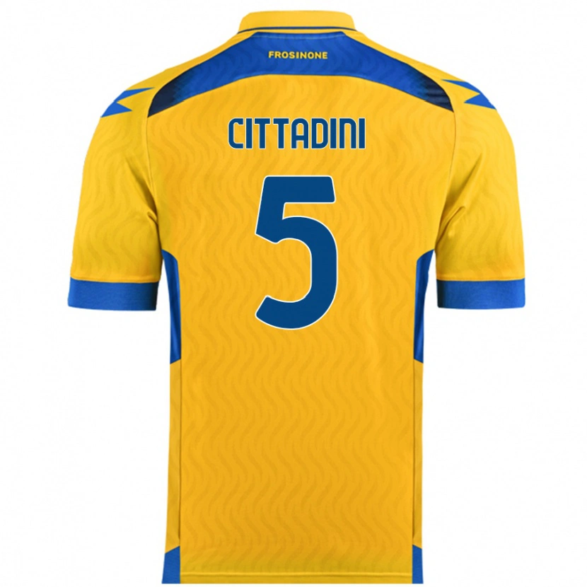 Danxen Men Giorgio Cittadini #5 Yellow Home Jersey 2024/25 T-Shirt