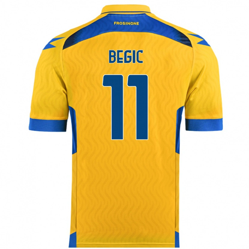 Danxen Men Tjas Begic #11 Yellow Home Jersey 2024/25 T-Shirt