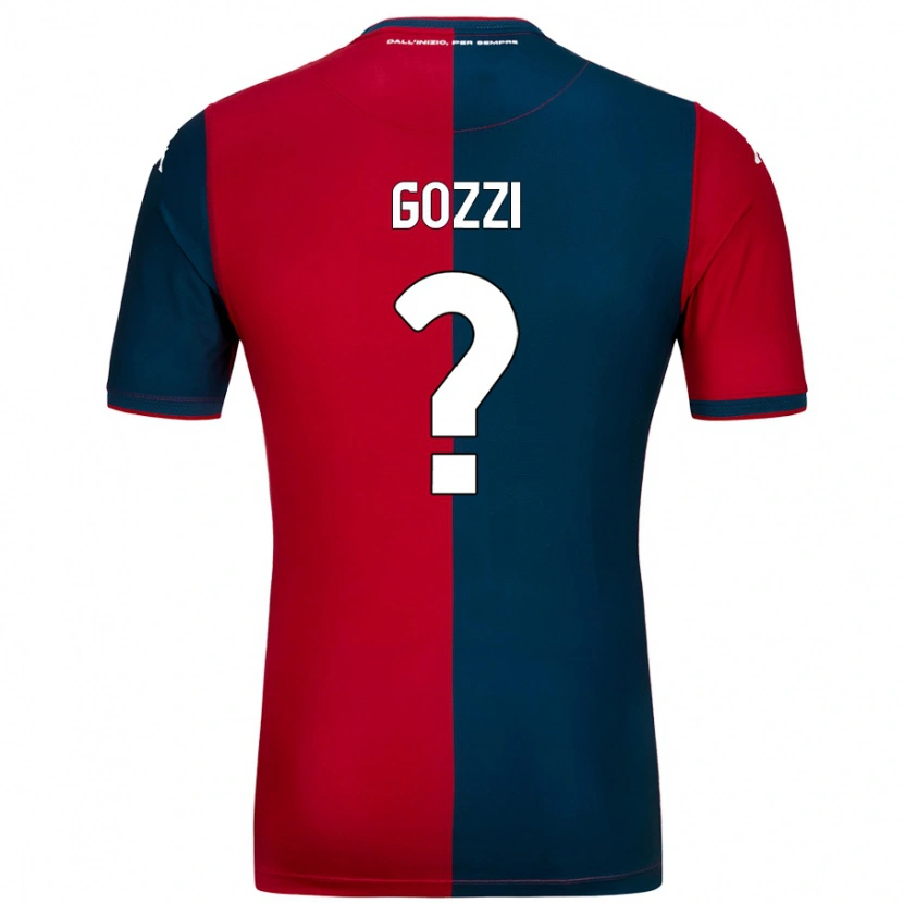 Danxen Men Paolo Gozzi #0 Red Dark Blue Home Jersey 2024/25 T-Shirt