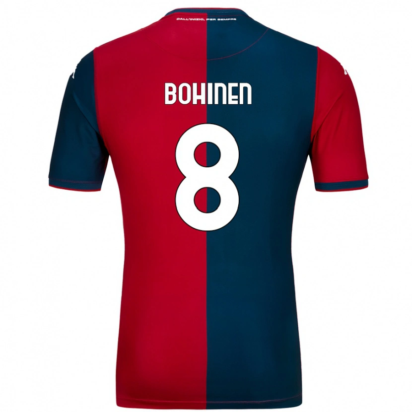 Danxen Men Emil Bohinen #8 Red Dark Blue Home Jersey 2024/25 T-Shirt