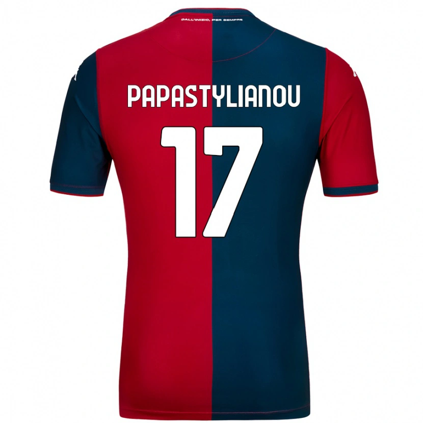 Danxen Men Lysandros Andreas Papastylianou #17 Red Dark Blue Home Jersey 2024/25 T-Shirt