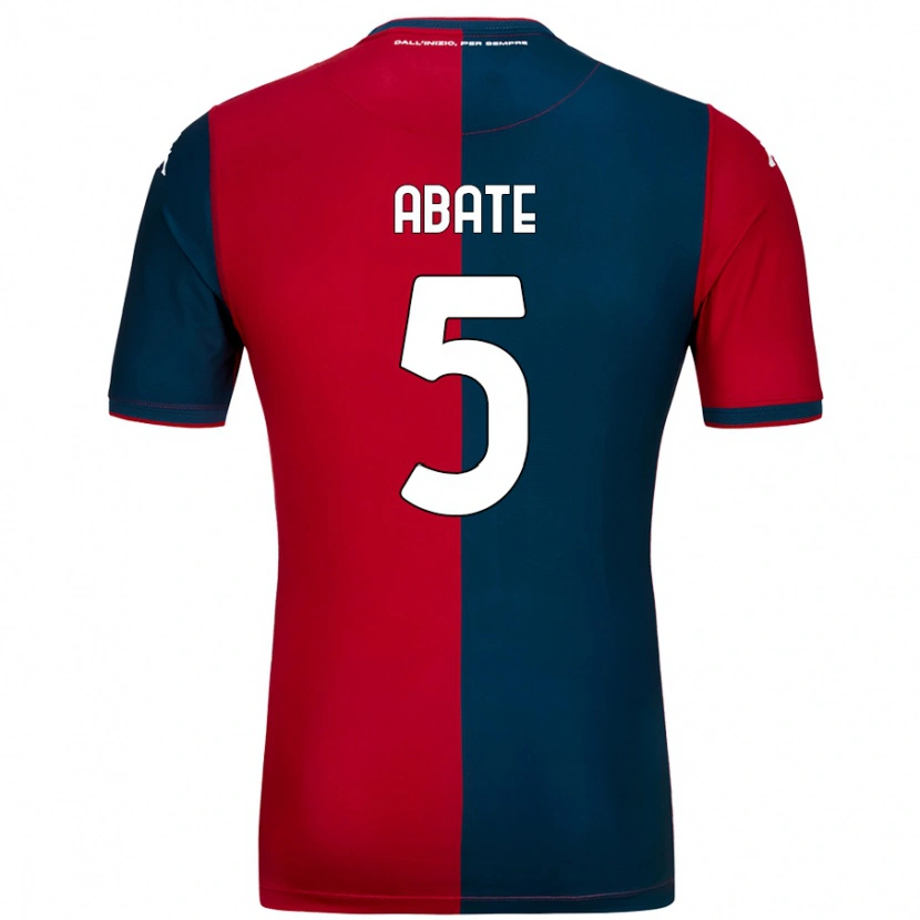 Danxen Men Giada Abate #5 Red Dark Blue Home Jersey 2024/25 T-Shirt