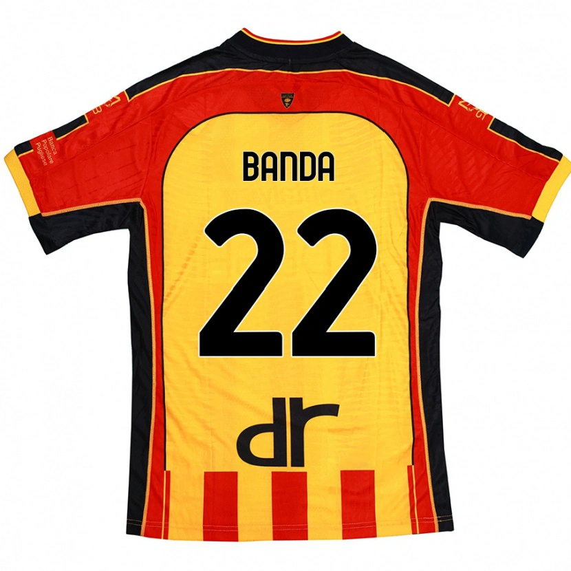 Danxen Men Lameck Banda #22 Yellow Red Home Jersey 2024/25 T-Shirt