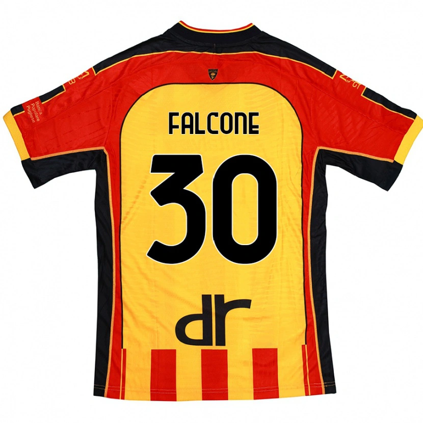 Danxen Men Wladimiro Falcone #30 Yellow Red Home Jersey 2024/25 T-Shirt