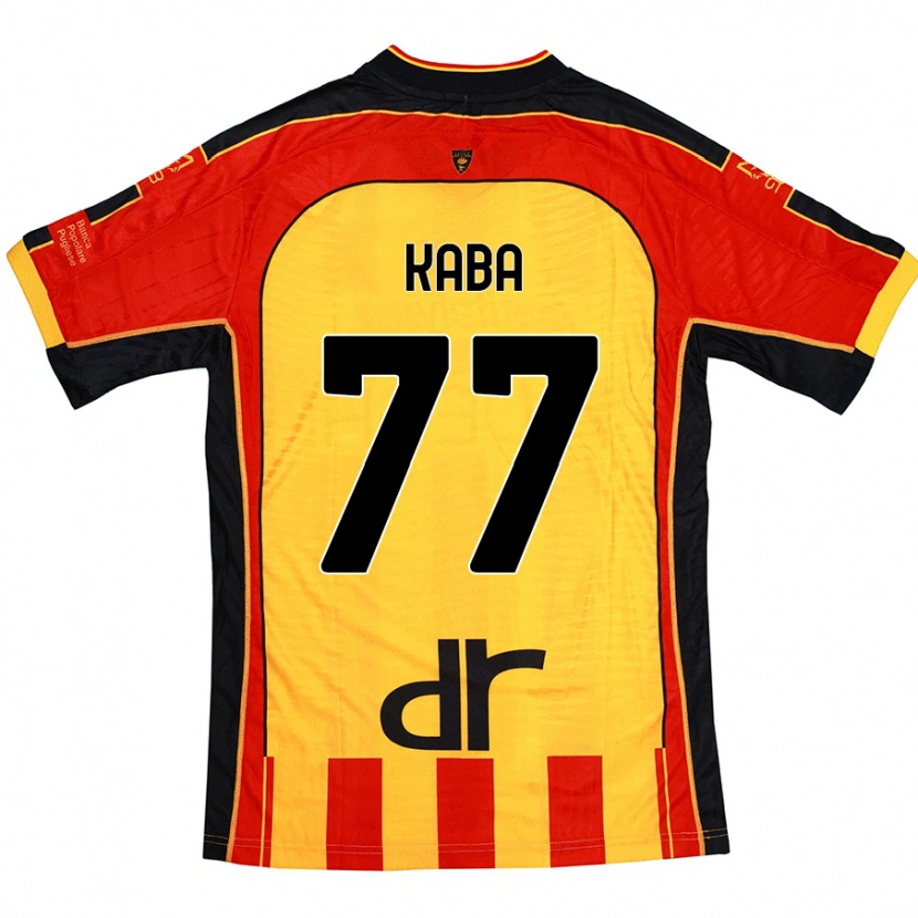 Danxen Men Mohamed Kaba #77 Yellow Red Home Jersey 2024/25 T-Shirt