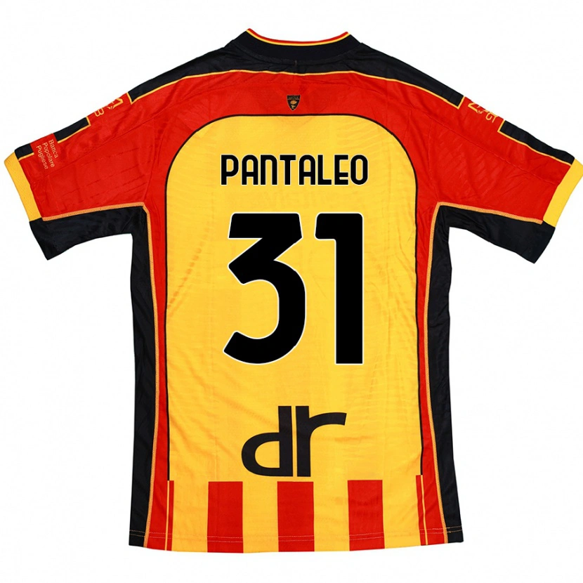 Danxen Men Dario Pantaleo #31 Yellow Red Home Jersey 2024/25 T-Shirt