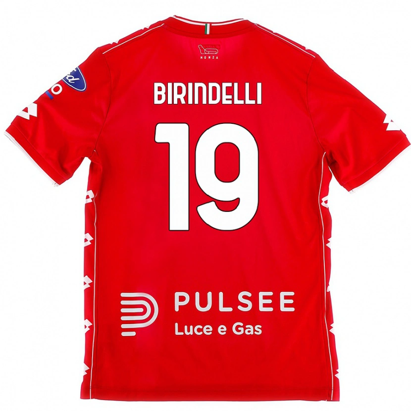 Danxen Men Samuele Birindelli #19 Red White Home Jersey 2024/25 T-Shirt