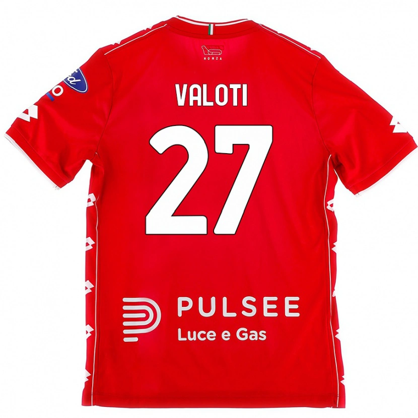 Danxen Men Mattia Valoti #27 Red White Home Jersey 2024/25 T-Shirt