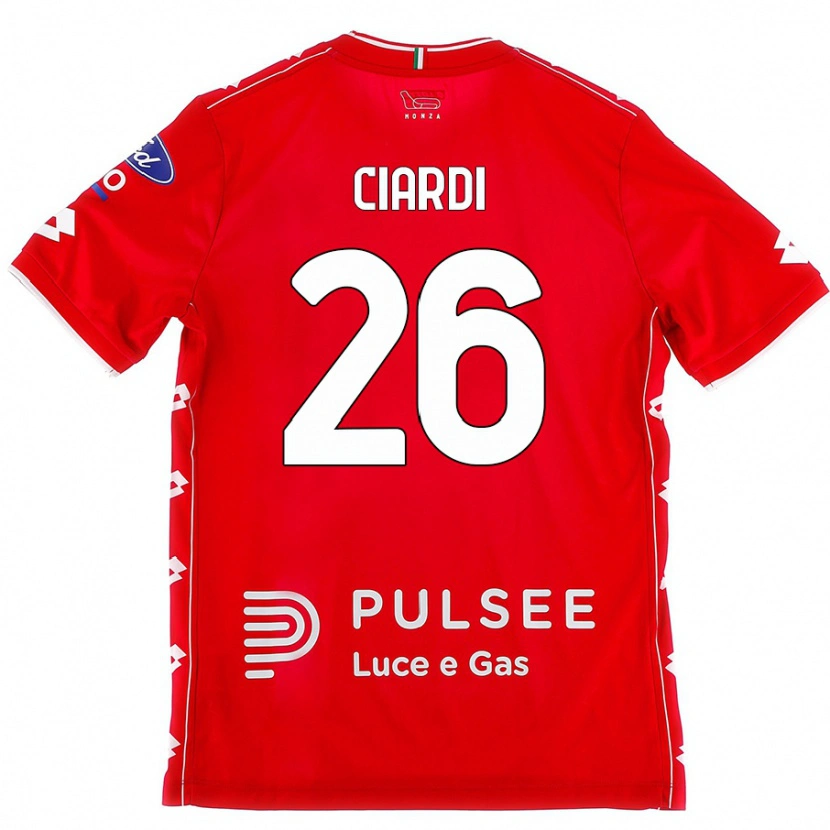 Danxen Men Tommaso Ciardi #26 Red White Home Jersey 2024/25 T-Shirt