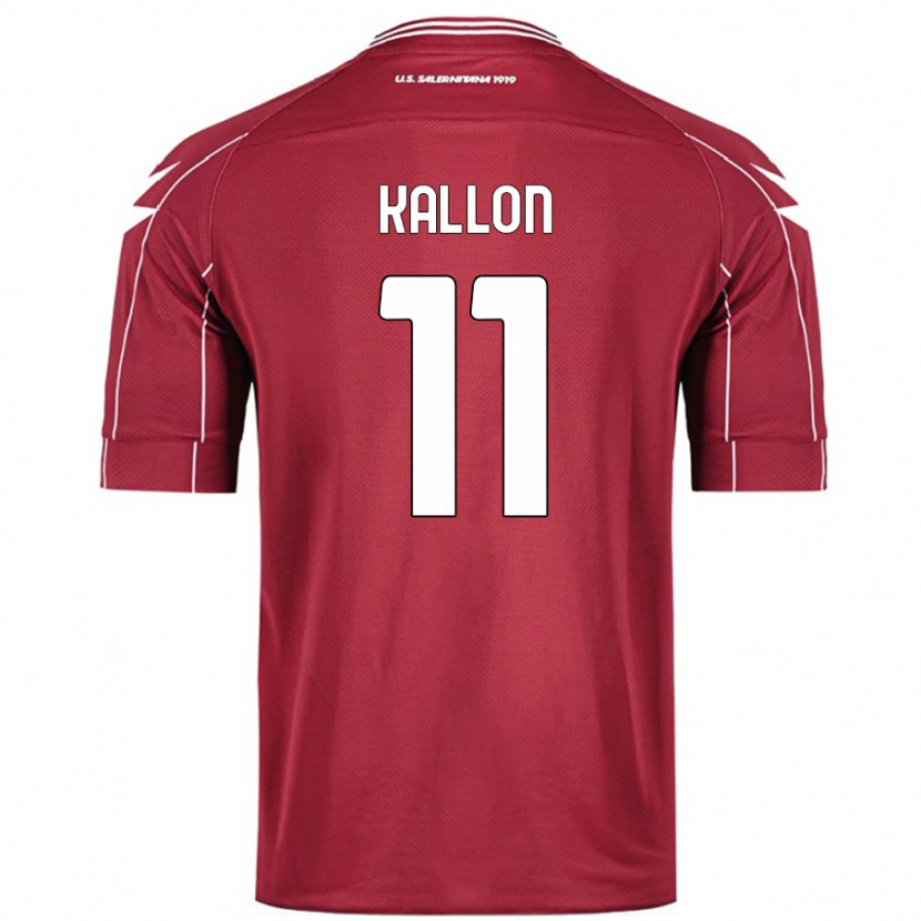 Danxen Men Yayah Kallon #11 Burgundy Home Jersey 2024/25 T-Shirt