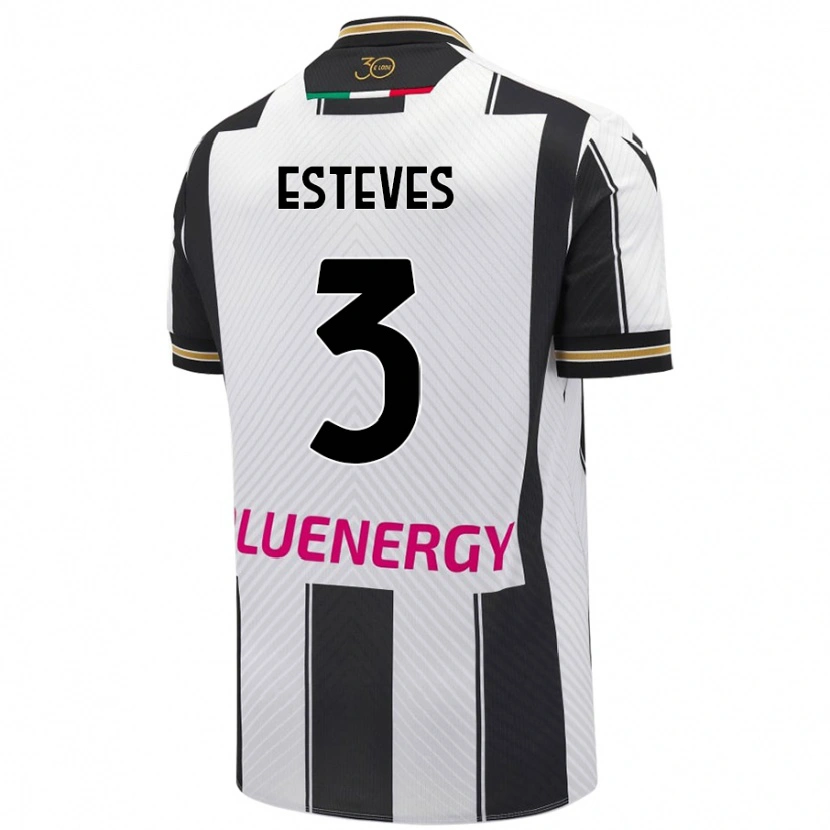 Danxen Men Gonçalo Esteves #3 White Black Home Jersey 2024/25 T-Shirt