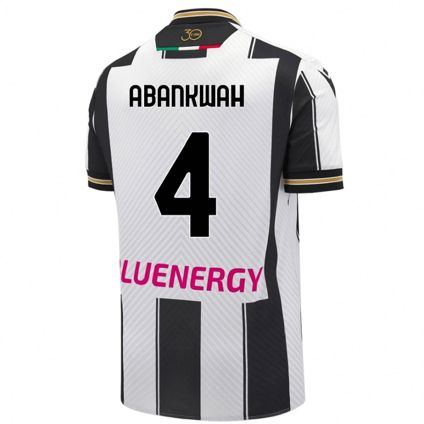 Danxen Men James Abankwah #4 White Black Home Jersey 2024/25 T-Shirt