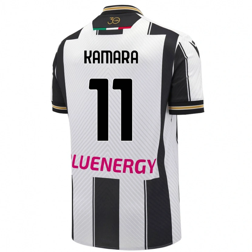 Danxen Men Hassane Kamara #11 White Black Home Jersey 2024/25 T-Shirt