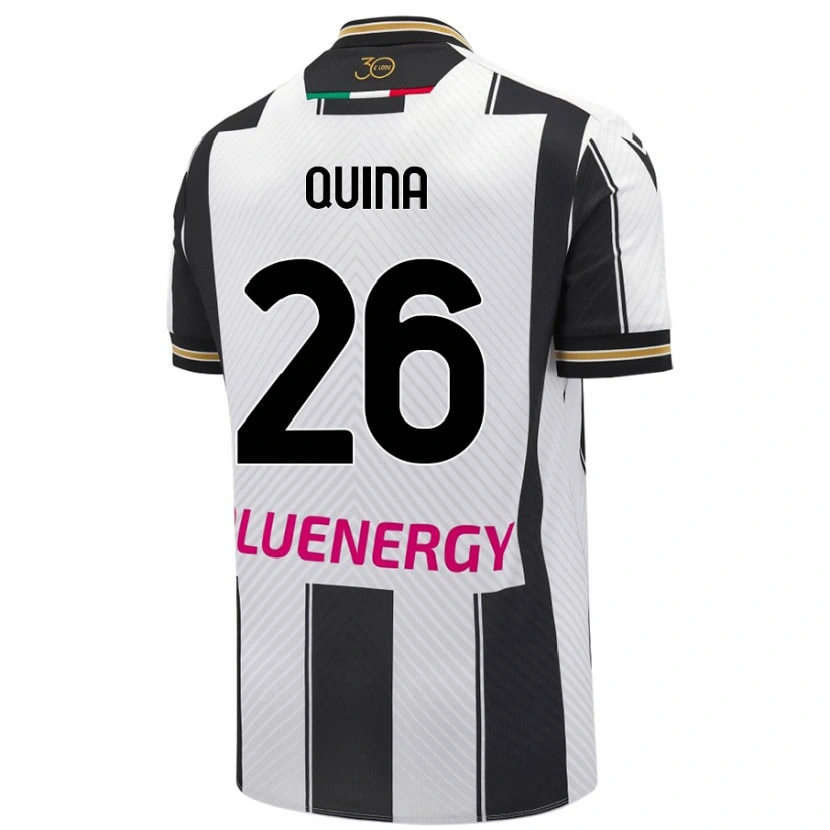 Danxen Men Domingos Quina #26 White Black Home Jersey 2024/25 T-Shirt