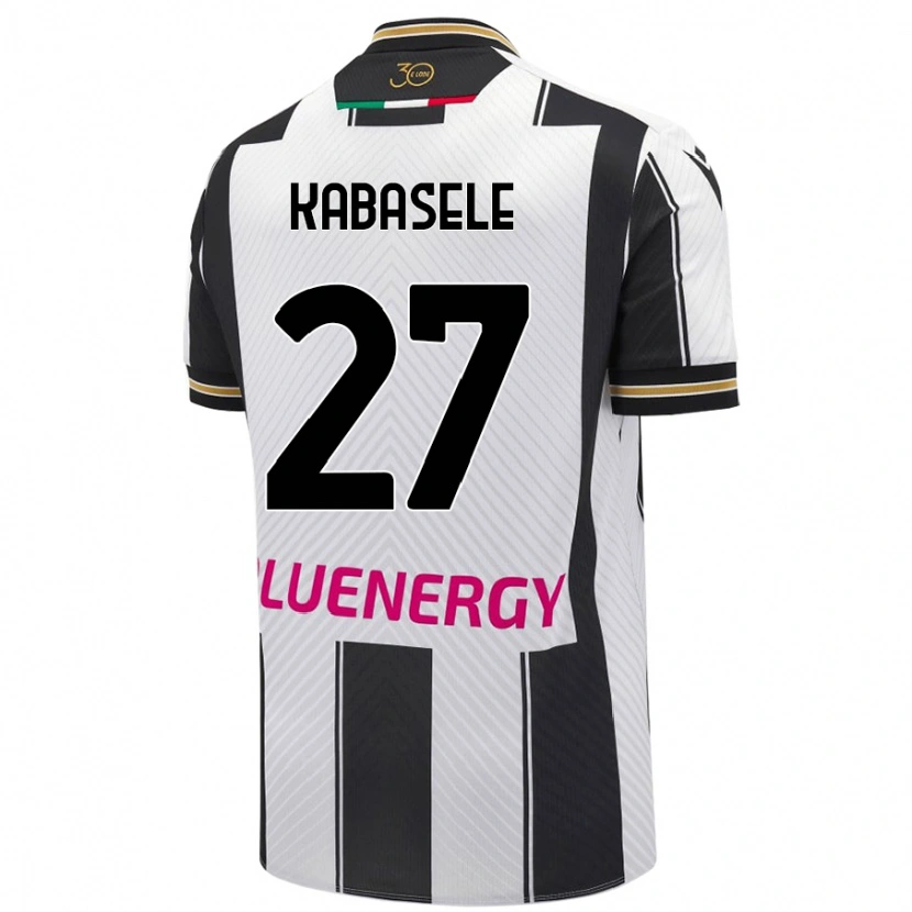 Danxen Men Christian Kabasele #27 White Black Home Jersey 2024/25 T-Shirt