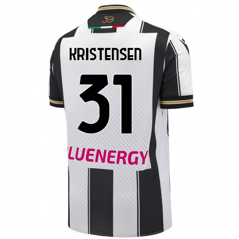 Danxen Men Thomas Kristensen #31 White Black Home Jersey 2024/25 T-Shirt