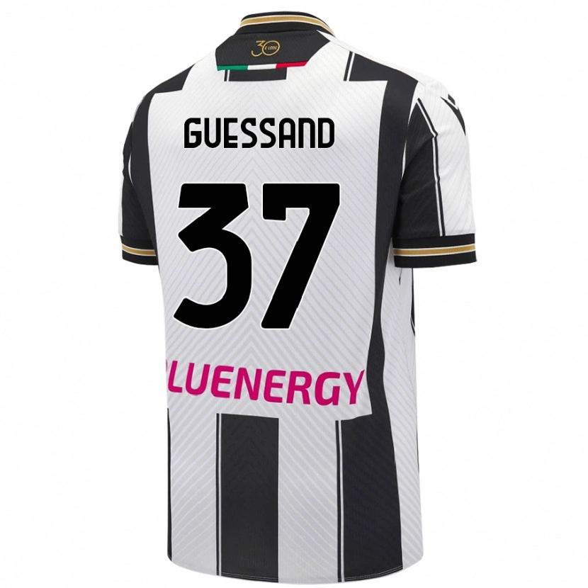 Danxen Men Axel Guessand #37 White Black Home Jersey 2024/25 T-Shirt