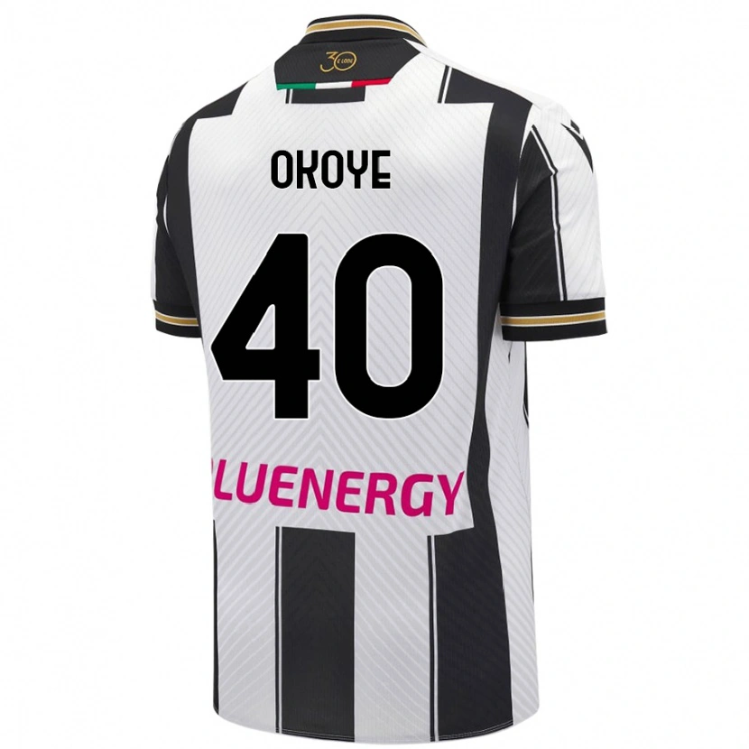 Danxen Men Maduka Okoye #40 White Black Home Jersey 2024/25 T-Shirt