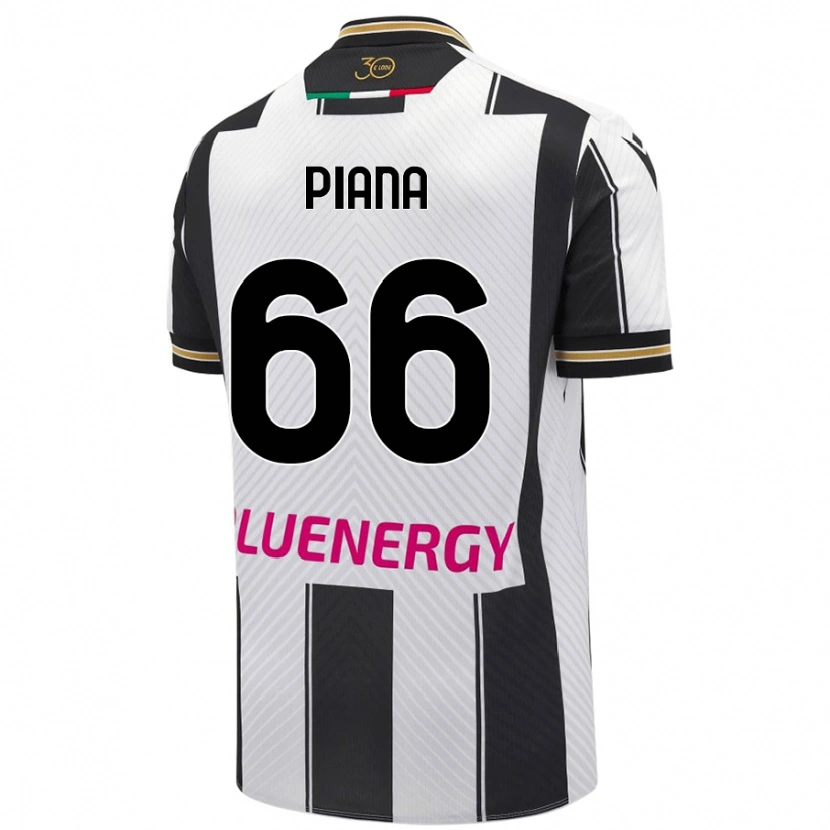 Danxen Men Edoardo Piana #66 White Black Home Jersey 2024/25 T-Shirt