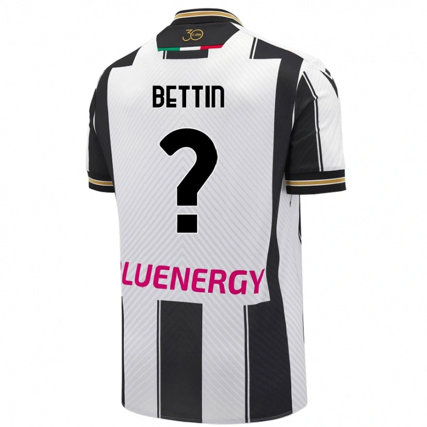 Danxen Men Matteo Bettin #0 White Black Home Jersey 2024/25 T-Shirt