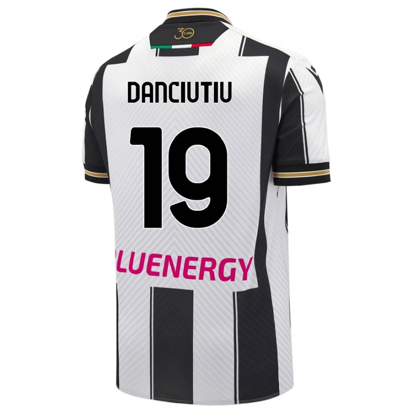 Danxen Men Vlad Danciuțiu #19 White Black Home Jersey 2024/25 T-Shirt